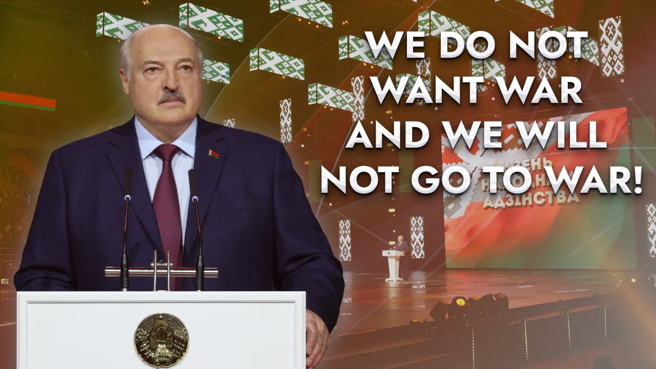 Belarusian President Aleksandr Lukashenko addressed the peoples of the neighboring countries