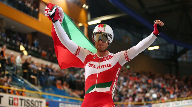 Belarusian cyclist Yauheni Karaliok becomes world champion in scratch cycling