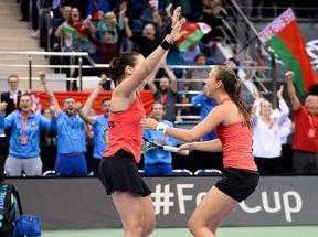 Белорусские теннисистки выиграли у Словакии