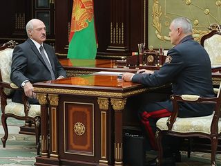 President of Belarus receives report from Minister of Internal Affairs