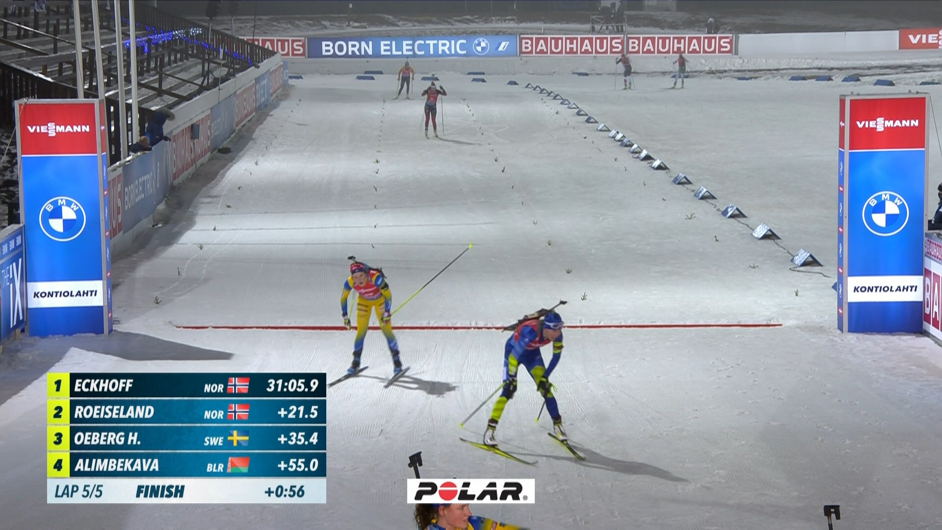 Динара Алимбекова - 4-я в гонке преследования на этапе Кубка мира по биатлону