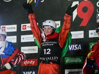 Aliaksandra Ramanouskaya won gold at the FIS Freestyle Ski World Championships 2019