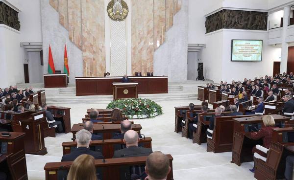Lukashenko: Role of Parliament is to create conditions for peaceful development 