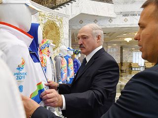 Lukashenko attended presentation of Team Belarus and volunteer outfits for 2nd European Games