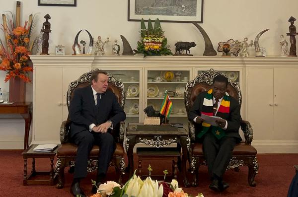 Министр иностранных дел Беларуси встретился с Президентом Республики Зимбабве